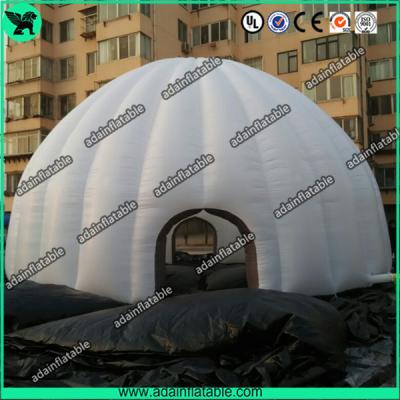 China Giant White Inflatable Event Tent With Door 10m Inflatable Igloo Tent for sale