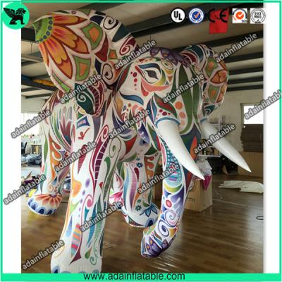 China Large Colorful Inflatable Elephant / Outdoor Advertising Balloon For Big Event for sale