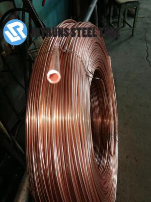 中国 3.16*0.5mm ERWの継ぎ目が無い合金鋼の管は上塗を施してあるBundyの圧縮機の管を銅張りにする 販売のため