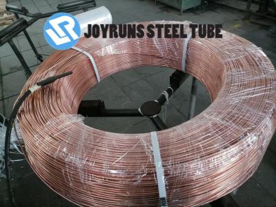 China 4.76mm*0.7mm Copper Pancake Coil , Both Side Copper Coated 4mm Bundy Tube for sale