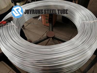 China 4.76*0.7MM ASTM A254 ，DC04 Bundy Galvanized Steel Tubing Coil Zinc Coated Lowe Carbon for sale