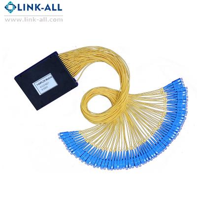 China 1x64 SC/UPC Fiber Optic ABS Box PLC Splitter Module 2.0 mm splitter for sale