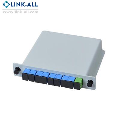China 1X8 Mini Plug-in Cassette/Lgx Box PLC Splitter Sc/APC Fiber Optic Splitter for sale