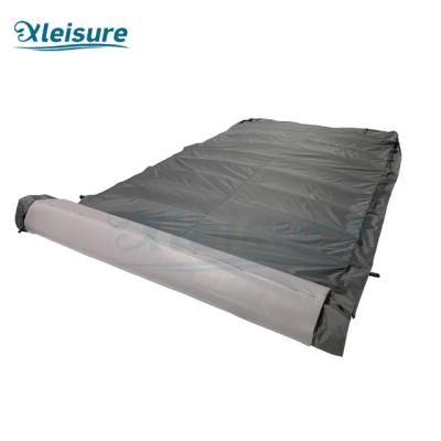 China New arrival outdoor swim spa rolling cover Anti-UV lightweight roll-up swim spa cover for wholesale à venda