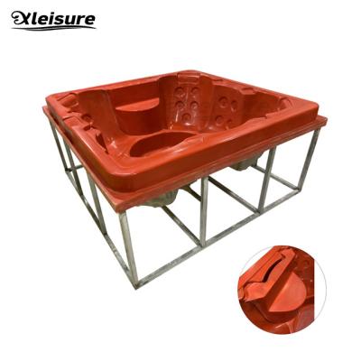 Chine Superior Quality 2.2*2.2M square spa hot tub mold with removable mold outdoor family spa pool mould bathtub mould à vendre