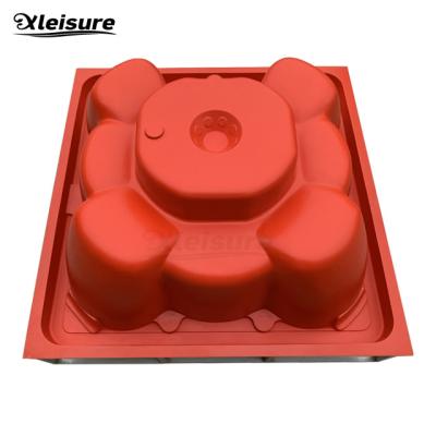 Cina unique design square gel-coat spa hot tub mold (male mold) 8-person party spa mold bathtub mould in vendita