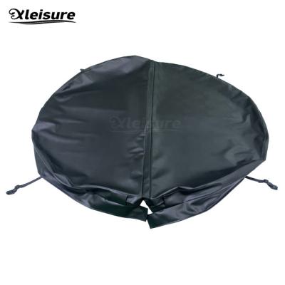 China Excellent Material round black spa cover encasing the skin  for hot tub wooden and inflatable spa cover Te koop