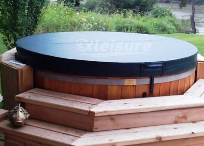 China factory-direct high R-value outdoor whirlpool round 3 person spa hot tub round cover / lid in grey for Balboa hot tub for sale