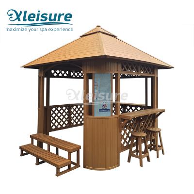 China Brown Spa Tub Accessories Spa Enclosure Kit Easy Illustration Long Service Life for sale