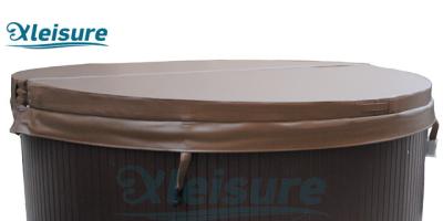 China Factory-direct Round Spa Insulation Wooden Hot Tub Cover Vinyl Hot Tub Spa Covers for sale