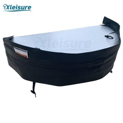 China 25KG/m³ Outdoor Whirlpool Round Spa Hot Tub Lid In Grey For  Balboa Hot Tub for sale