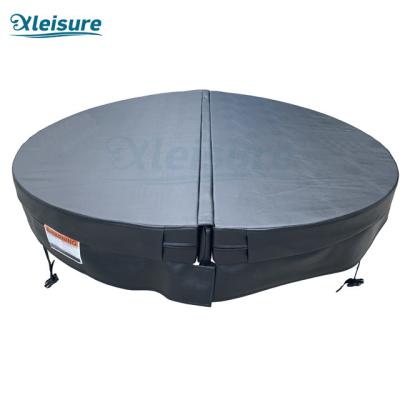 China Outdoor Waterproof Hot Tub Spa Covers For Round Leather Outdoor Whirlpool Tub For Massage Spa for sale