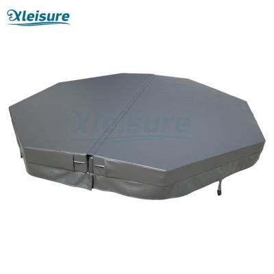 China Durable Insulation Vinyl Hot Tub Octagon Grey Spa Cover For Acrylic Spa for sale