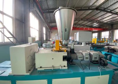 China 50-110mm Conical Twin Screw Extruder PVC Electric Conduit for sale
