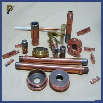 中国 明るい銅のタングステンの部品のコネクターのCuWの合金の銅のタングステンの管のタングステンの銅の電極の抵抗溶接 販売のため