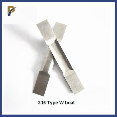 China Stamping #315 Thermal Tungsten Evaporation Boat Tungsten Vacuum Coating Boats Folding Tungsten Boat for sale