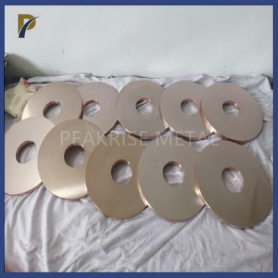 Chine matériel de cuivre d'outil du disque EDM PCD du tungstène 75%W 	Barre de tungstène d'en cuivre de plat de cuivre de tungstène à vendre