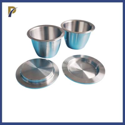 China Flanged Rims Zirconium Crucible With Lid For Fusion Flux ICP-OES Analyses en venta