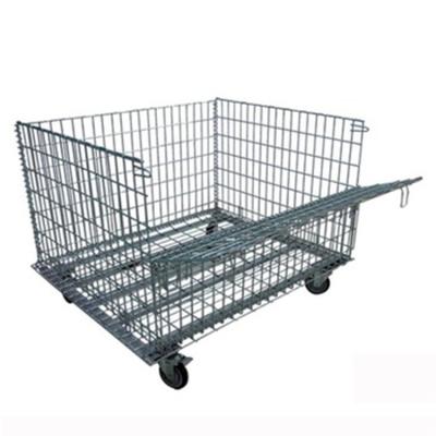 China Metallic Wire Mesh Storage Cages Corrosion Protection For Heavy Stocks for sale