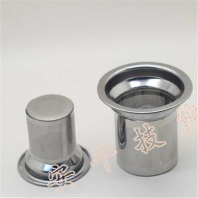 China Customized Cylinder Mesh Tea Filter , Mesh Tea Infuser No Burr Dual Handles for sale