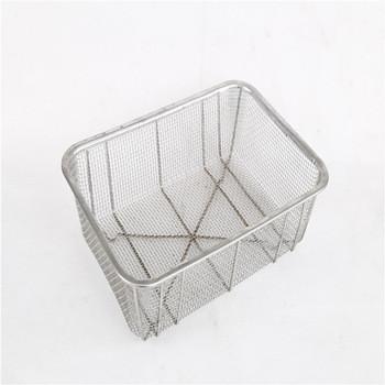 China Home Storage Stainless Steel Mesh Basket , Wire Mesh Storage Baskets for sale