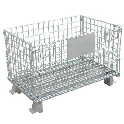 China Collapsible Welded  Steel Mesh Storage Cages  Mesh Cages For Storage for sale