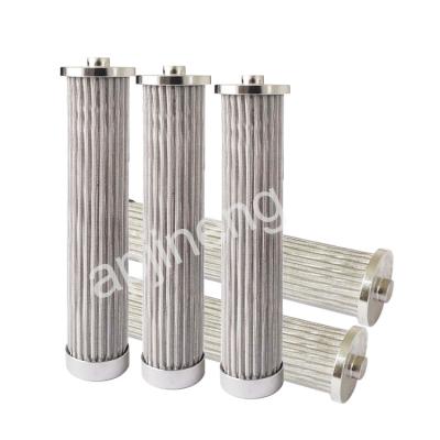 China 316L 10 Micron Hydraulic Press Oil Stainless Filter Element for sale