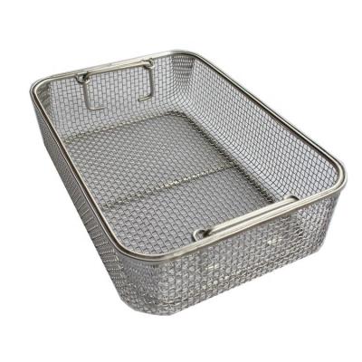 China Electrolyzation Surgery Sterilization Fine Mesh Basket Container for sale