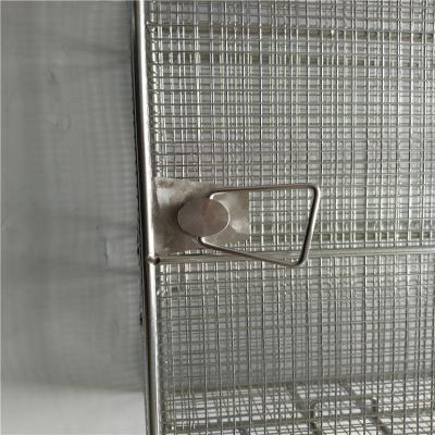 China Plain Weave Welded Sus304L Wire Mesh Basket With Lid for sale