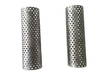 China Sustainable Stainless Steel 304 Perforated Metal Tube For Motorcycle Exhausts for sale