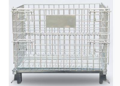 China Galvanized And Pressure Resistant 500kg Foldable Metal Cage for sale
