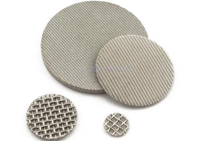 China La capa multi de acero inoxidable redonda 200um sinterizó el disco del filtro del metal en venta