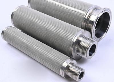 China Elemento aglomerado de aço inoxidável industrial do filtro de vela de 5 mícrons à venda