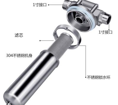 China Ss304 Stainless Steel Filter Housing Water Treatment Household for sale