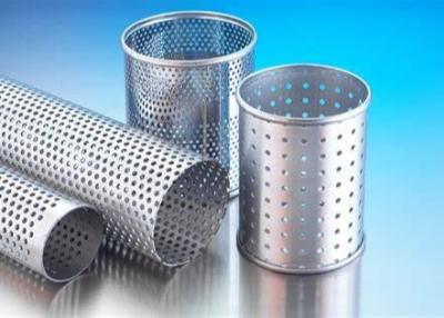China 1-5mm Hole Size Perforated Round Steel Tubing 304 Stainless Flange Corrosion Resistance for sale