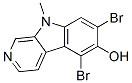 China 5,7-Dibromo-9-Methylpyrido[3,4-b]Indol-6-Ol; CAS # 123363-40-6,Molecular Formula C12H8Br2N2O; Molecular Weight 356.02 for sale