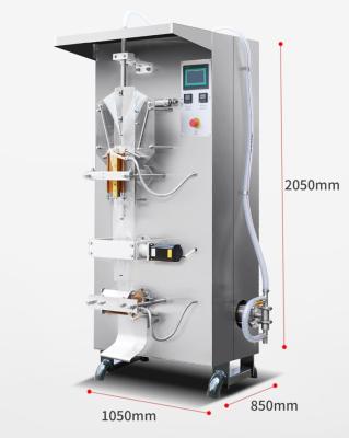 China Pneumatic Water Sachet Pouch Filling Packing Machine 1100-1300bags/h Te koop