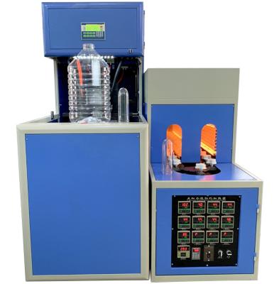 China 2 Cavity Semi Automatic Plastic Pet Mineral Water Bottle Making Machine 1000-5000ml for sale