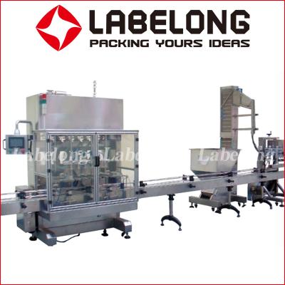 China Lubricating Oil Filling Capping Labeling Machine Automatic for 1-5L Plastic Bottle for sale