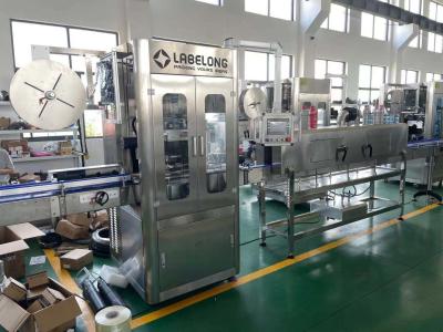 China Carbonated Drink /juice 200 BPM Automatic PET GLASS Bottle shrink sleeve Labeling Machine for sale