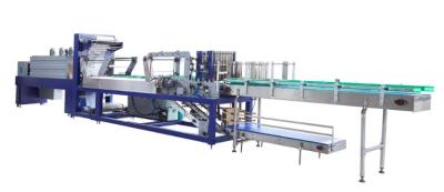 China Automatic Beverage PE Shrink Film Wrapping Machine For Glass Bottle Water Line for sale