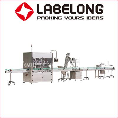 China Honey Plastic Glass Linear Bottle Filling Machine Piston Type PLC Controlled for sale