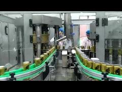 Automatic carbonated drink canning line