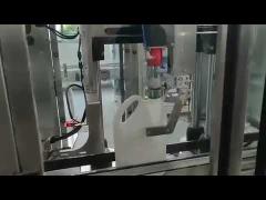 Automatic lubricant  Oil Filling Capping Labeling Machine 2000BPH For Plastic  Bottle