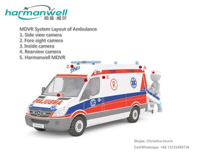 China 4ch D1/HD1/CIF HDD Mobile DVR for Ambulance GPS+3G+WIFI Optional for sale