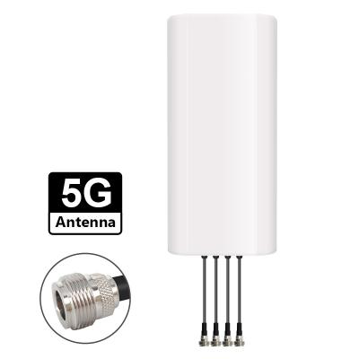 China Outdoor  Multiband 600-6000MHz 4G 5G Antenna  Ultra wideband 4 port Panel Aerial High gain Communication Antennas for sale