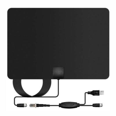 China 50 Mile Range 4K Hd Digital Tv Antenna Amplified Ultra-Thin Indoor Plate for sale