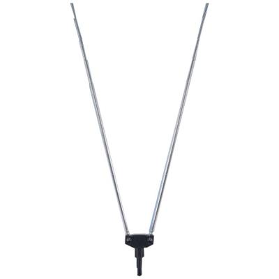 China Double Indoor Hd Television Antenna Telescopic  UHF  VHF Omni Directional for sale