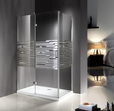 China Recintos incluidos modernos de la ducha del vidrio 1200 x 800 con la bandeja del ABS de los 5Cm en venta