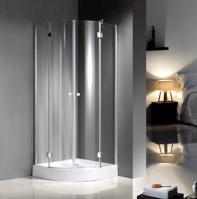 China Quadrant Curved Glass Shower Enclosures For Star Rated Hotels / Model Rooms for sale